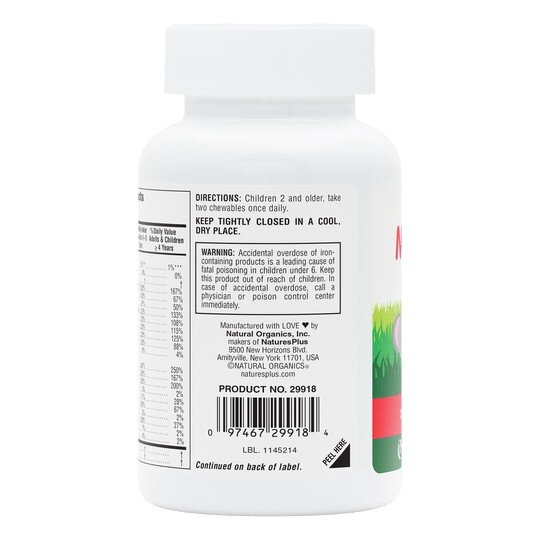 Дитячі мультивітамінні Natures Plus Animal Parade Multivitamin Children's Sugar-Free Chewables, 90 жувальних таблеток. Фото 3