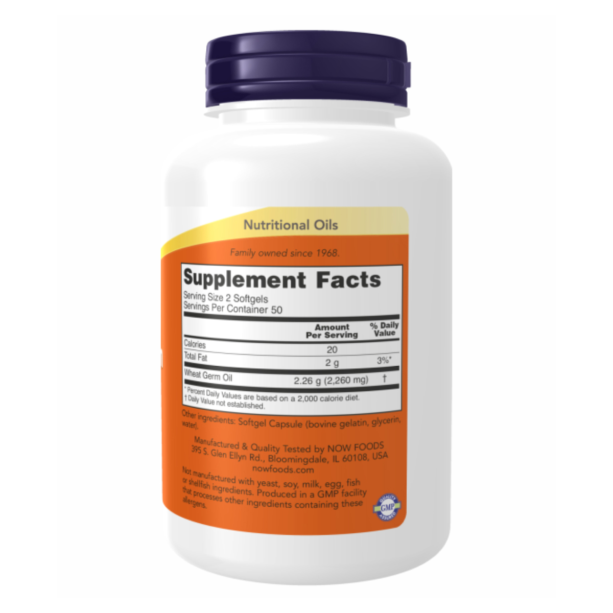 Wheat Germ Oil 1130mg - 100 sgels. Фото 2