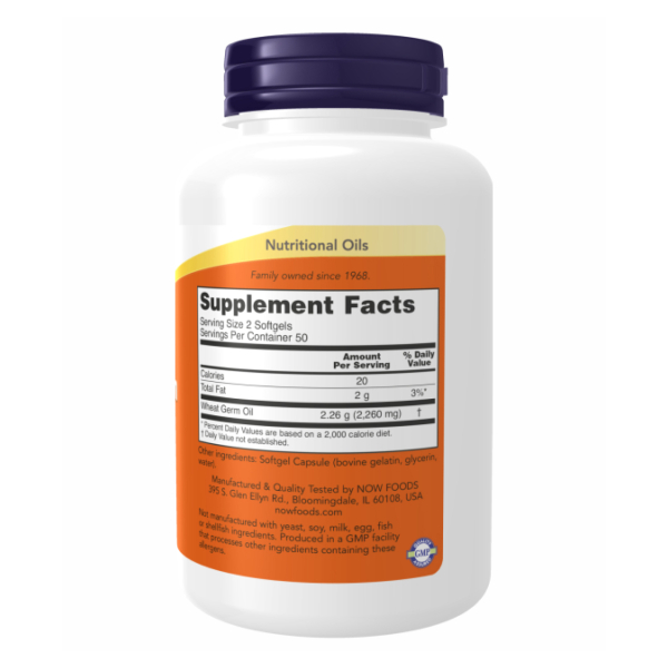 Wheat Germ Oil 1130mg - 100 sgels. Фото 2