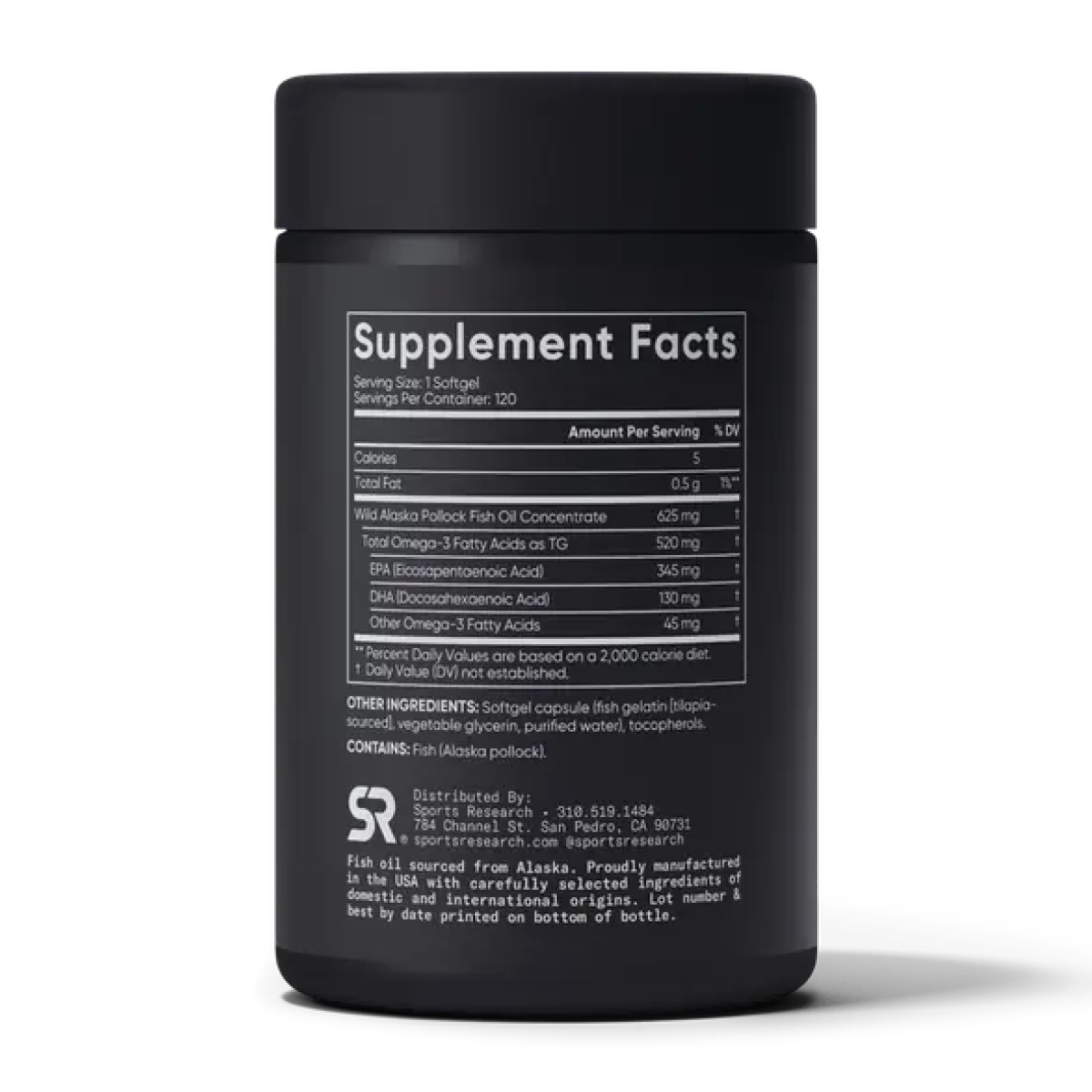 Omega-3 Fish Oil Alaska 625mg - 120 mini softgels. Фото 2