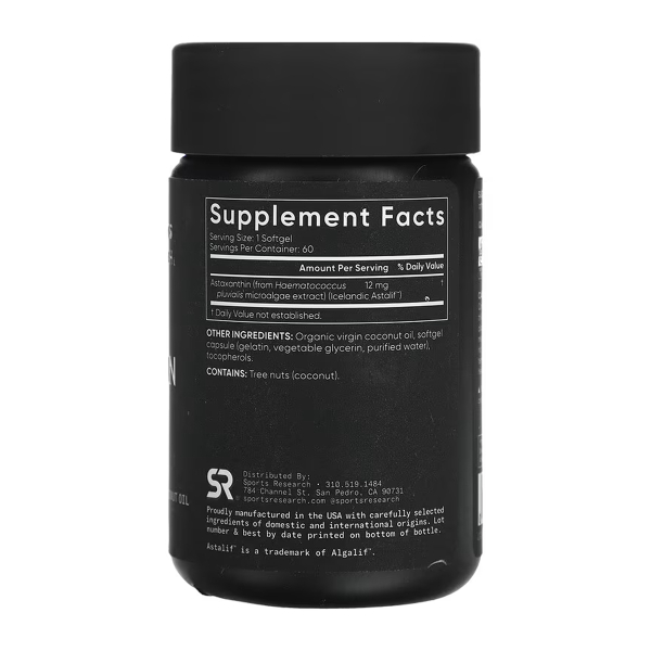 Astaxanthin 12mg - 60 softgels. Фото 2
