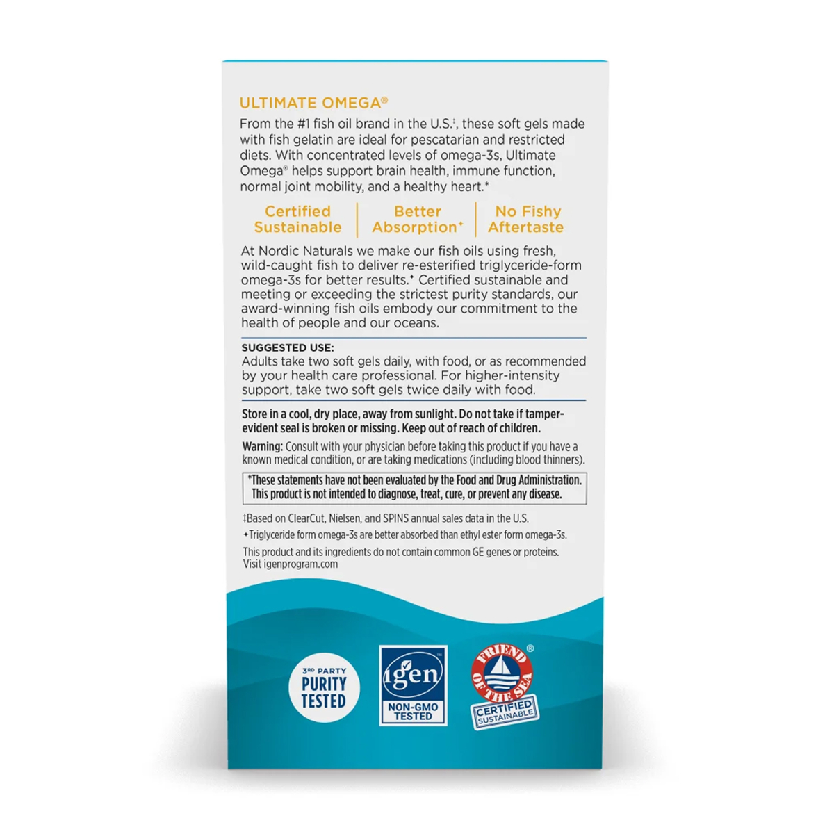 Ultimate Omega Fish Gels - 60 softgels. Фото 4