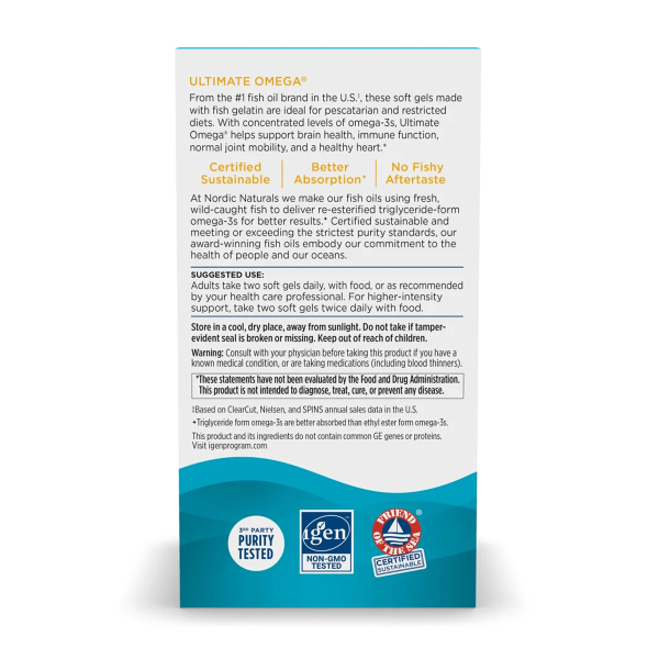 Ultimate Omega Fish Gels - 60 softgels. Фото 4