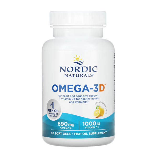 Omega-3D - 60 softgels. Фото 3