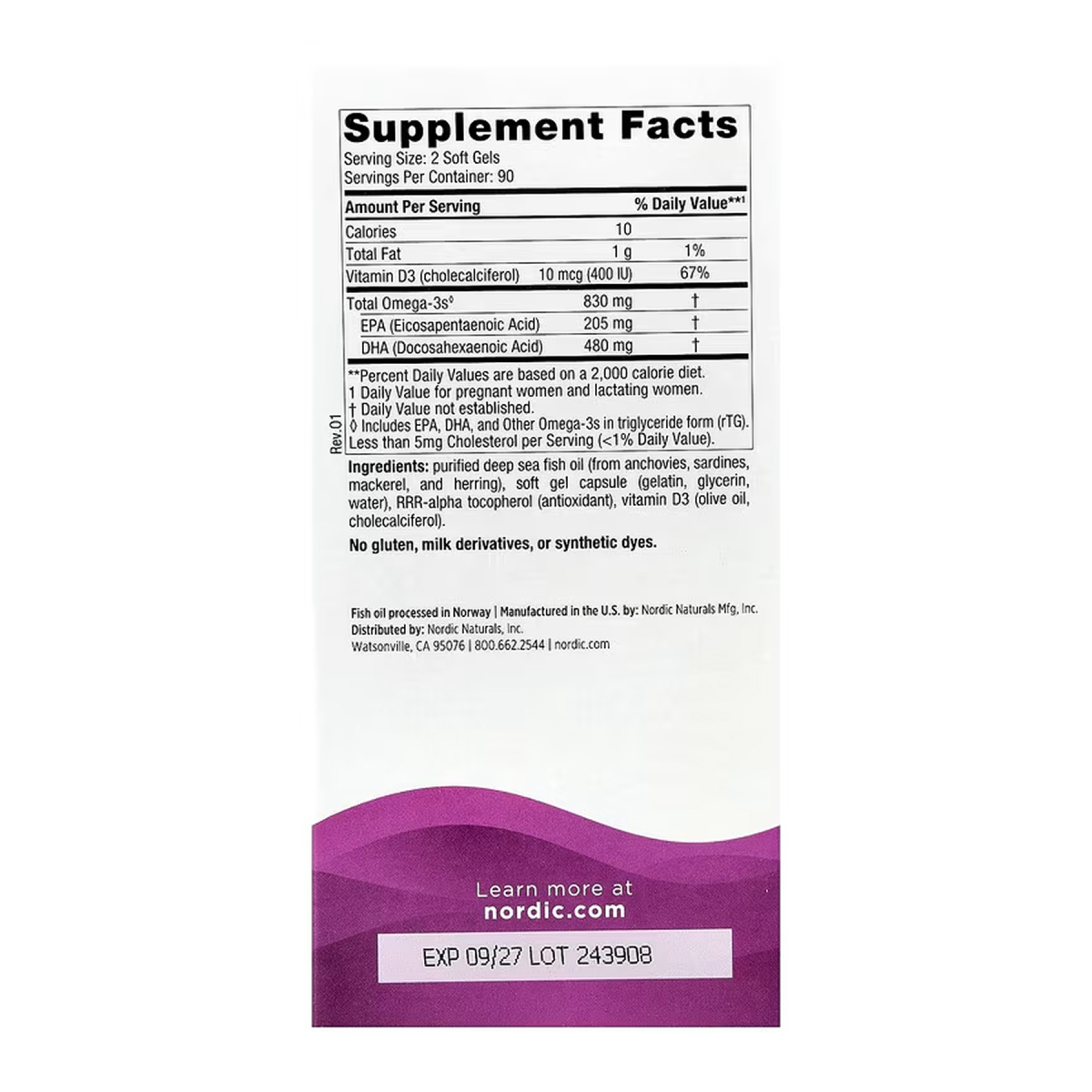 Prenatal DHA - 180 softgels. Фото 2