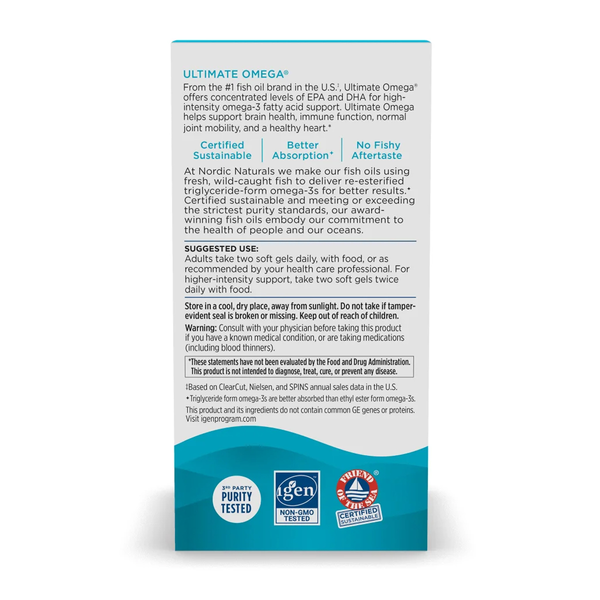 Ultimate Omega - 120 softgels. Фото 4