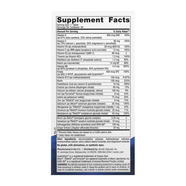 Women's One Daily Multivitamin - 30 tabs. Фото 2