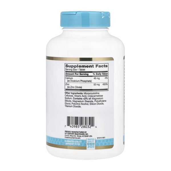 Zinc Citrate 50 mg - 360 tabs. Фото 2