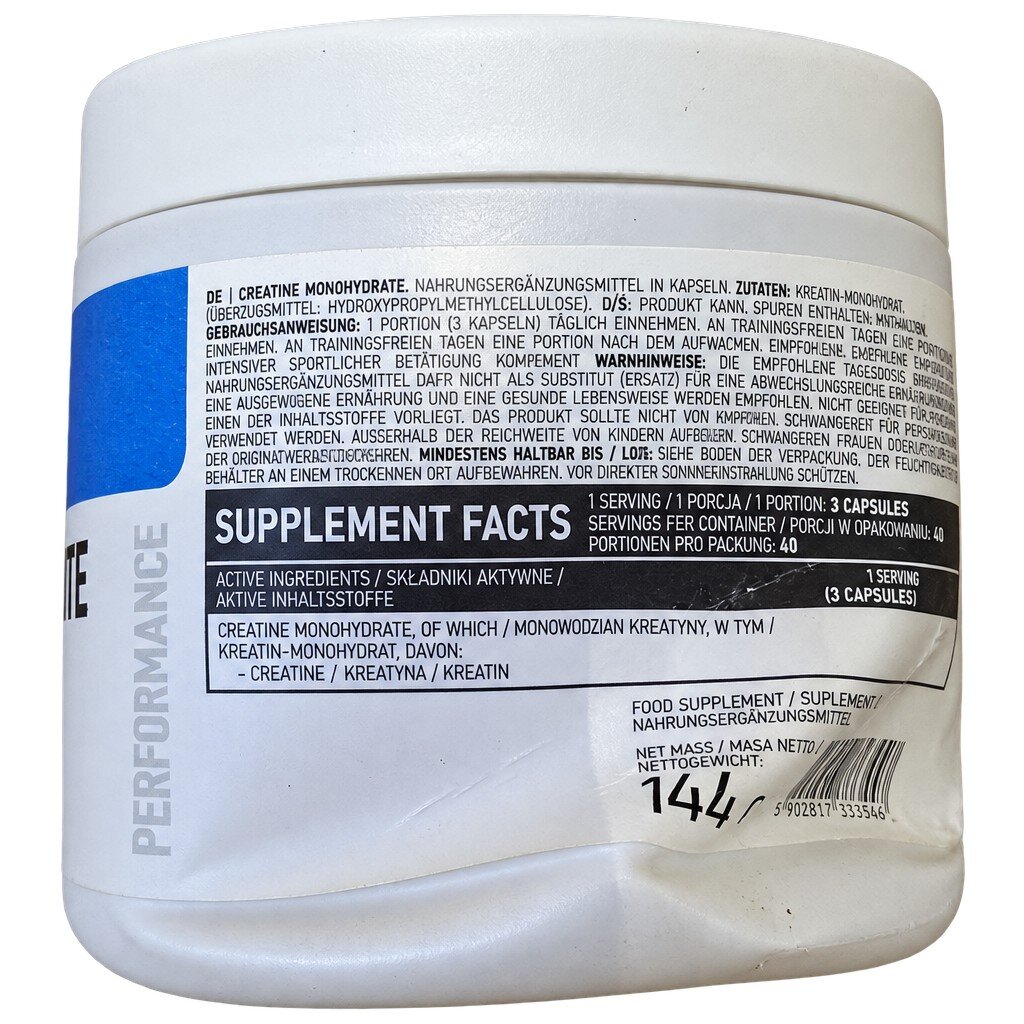 Креатин OstroVit Creatine Monohydrate, 120 капсул - Пошкоджена упаковка. Фото 2