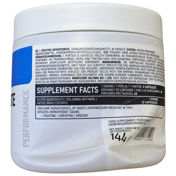 Креатин OstroVit Creatine Monohydrate, 120 капсул - Пошкоджена упаковка. Фото 2