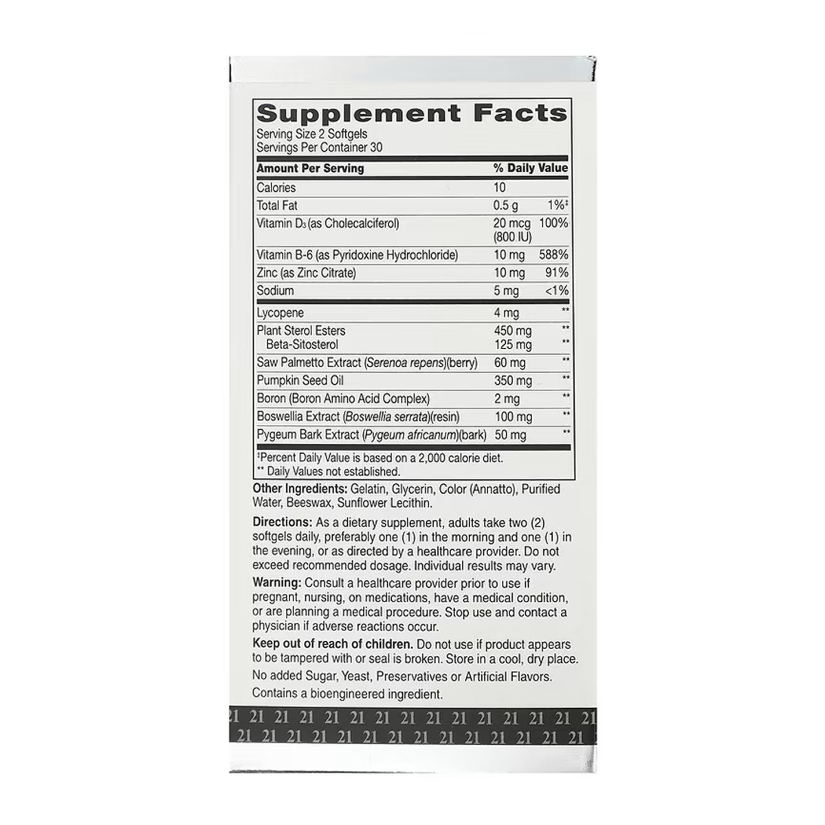 Prostate Health - 60 softgels. Фото 2