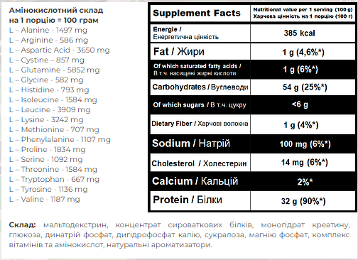 Super Mass Gainer - 4000g Vanilla. Фото 2