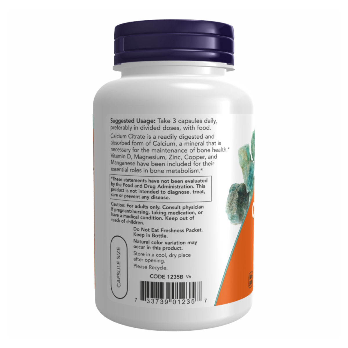 Calcium Citrate - 120 vcaps. Фото 3
