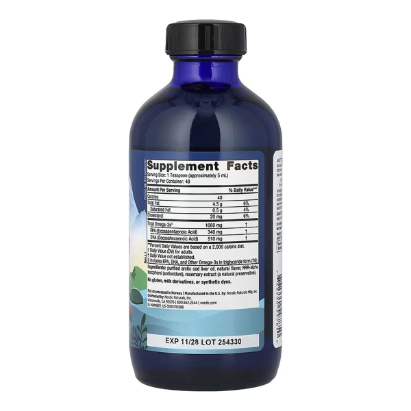 Arctic Cod Liver Oil™ - 237 ml Orange. Фото 2