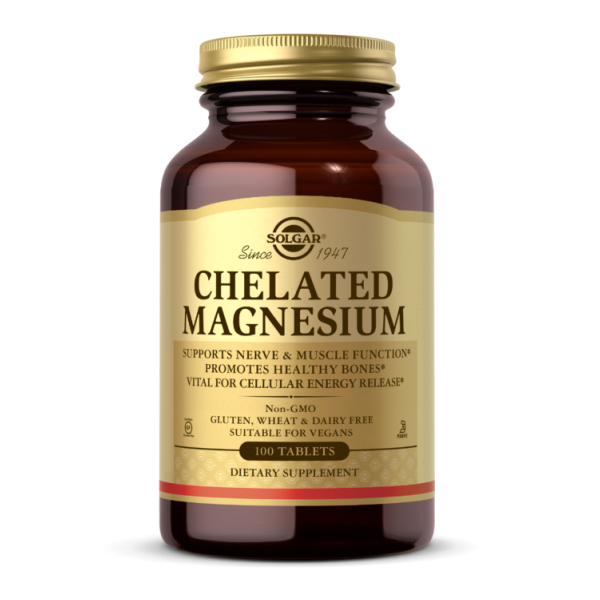 Chelated Magnesium - 100 tabs