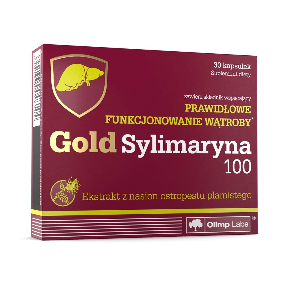 Екстракт розторопші Olimp Sport Nutrition Gold Sylimaryna 100, 30 капсул для підтримки печінки
