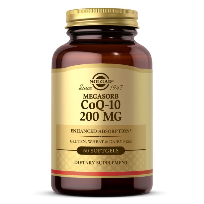Натуральна добавка Solgar CoQ-10 200 mg Megasorb, 60 капсул