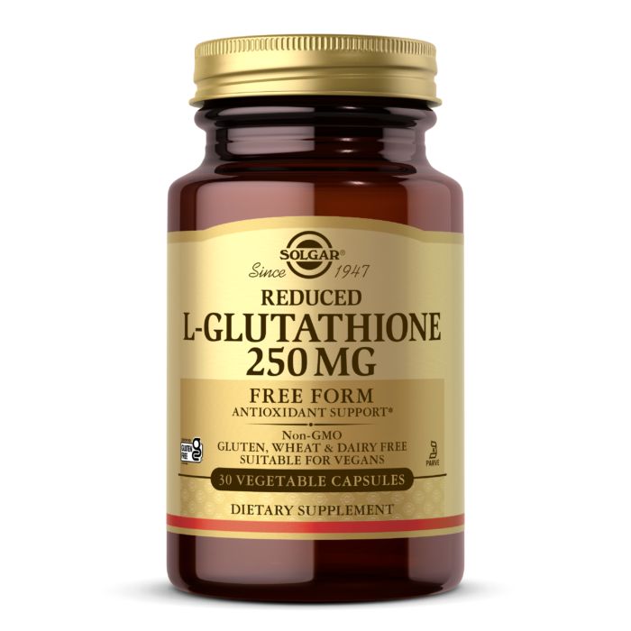 Натуральна добавка Solgar L-Glutathione 250 mg Reduced, 30 вегакапсул