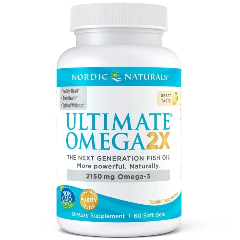 Жирні кислоти Nordic Naturals Ultimate Omega 2X, 60 капсул. Фото 2