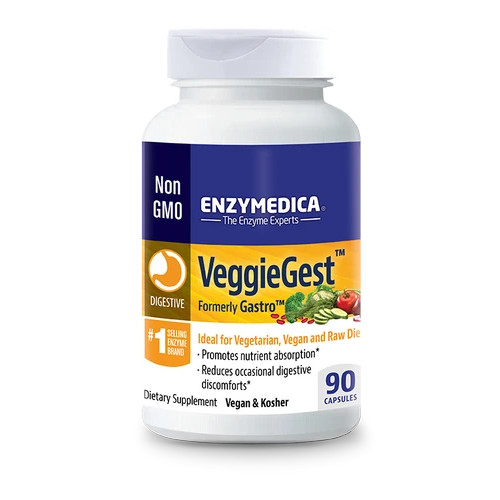 Натуральна добавка Enzymedica Veggie Gest, 90 капсул