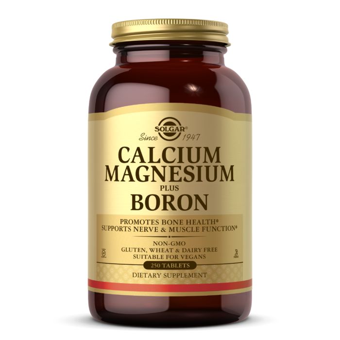 Вітаміни та мінерали Solgar Calcium Magnesium Plus Boron, 250 таблеток