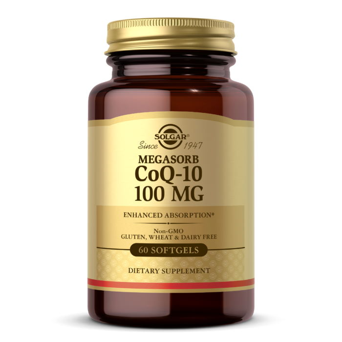 Натуральна добавка Solgar CoQ-10 100 mg Megasorb, 60 капсул