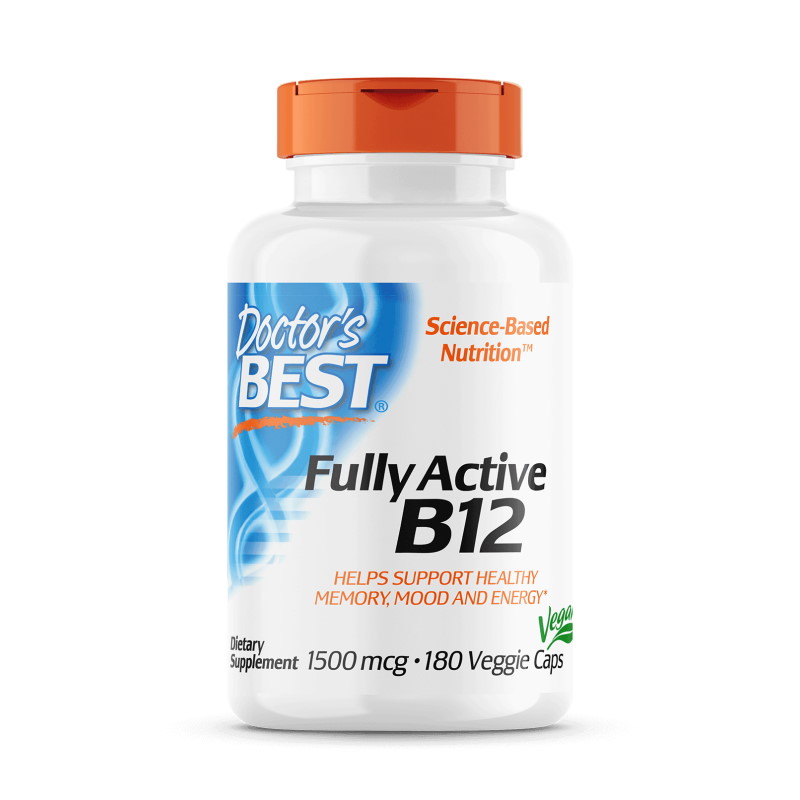 Вітаміни та мінерали Doctor's Best Fully Active B12 1500 mcg, 180 капсул
