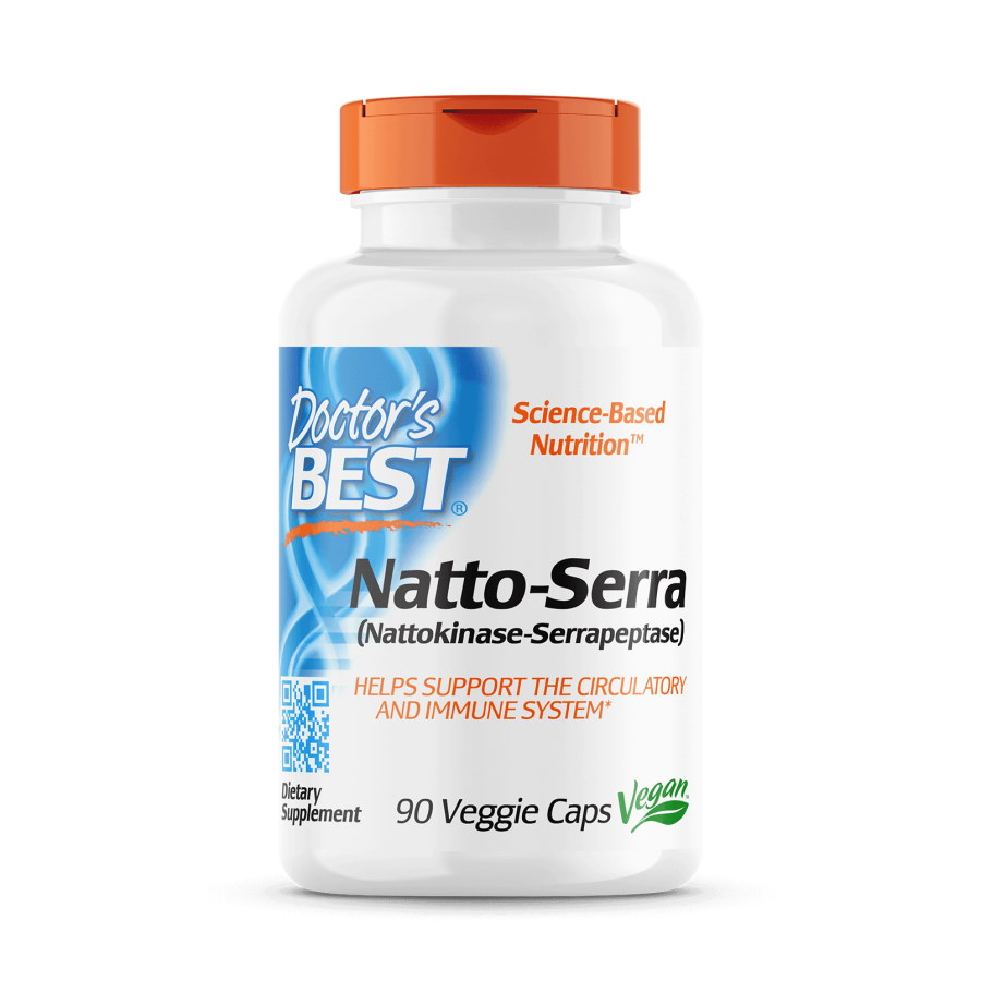 Натуральна добавка Doctor's Best Natto-Serra, 90 капсул