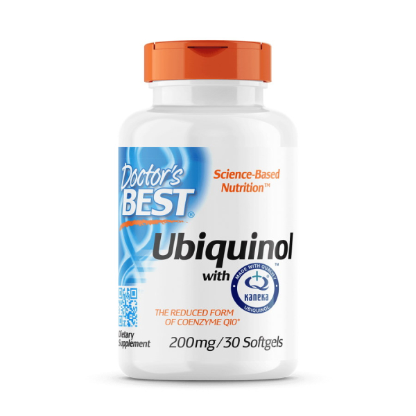Натуральна добавка Doctor's Best Ubiquinol 200 mg with Kaneka, 30 капсул