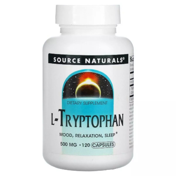Амінокислота Source Naturals L-Tryptophan 500 mg, 120 капсул