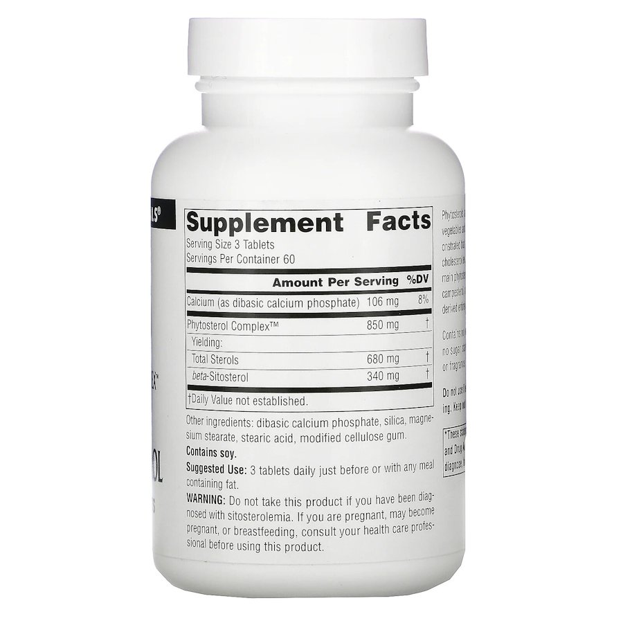 Комплекс фітостеролів Source Naturals Phytosterol Complex with Beta-Sitosterol, 180 таблеток. Фото 2