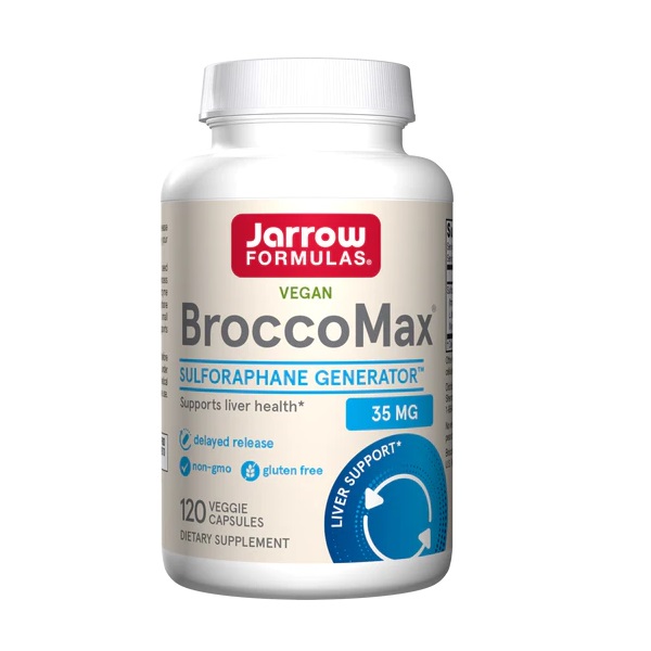 Екстракт насіння броколі Jarrow Formulas Vegan BroccoMax, 120 вегакапсул для підтримки печінки