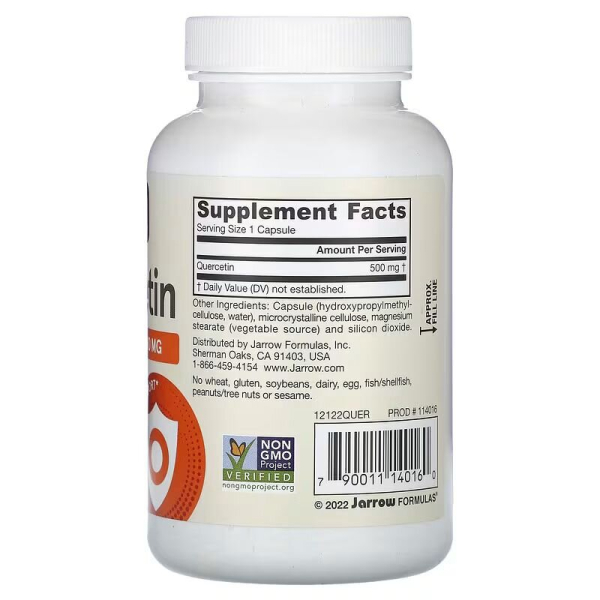 Кверцетин Jarrow Formulas Quercetin 500 mg, 100 вегакапсул для підтримки імунітету. Фото 2
