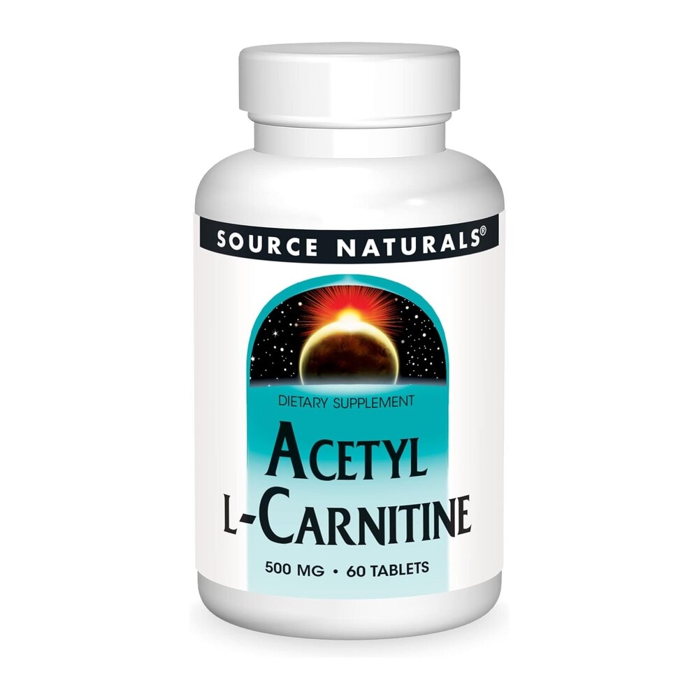Ацетил L-карнітин Source Naturals Acetyl L-Carnitine 500 mg, 60 таблеток