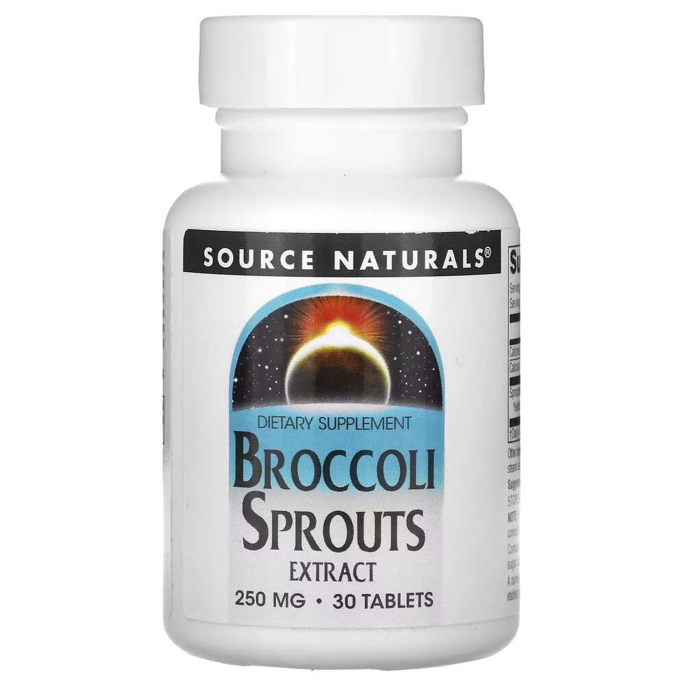 Натуральна добавка Source Naturals Broccoli Sprouts Extract, 30 таблеток