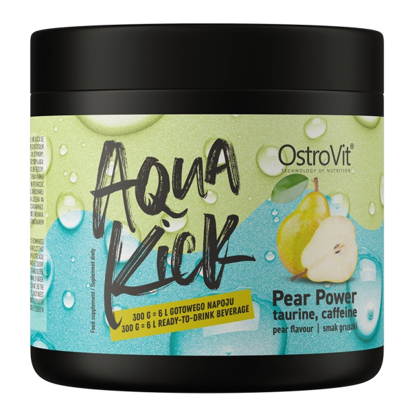 Таурин і кофеїн OstroVit Aqua Kick Pear Power, 300 грам - Груша