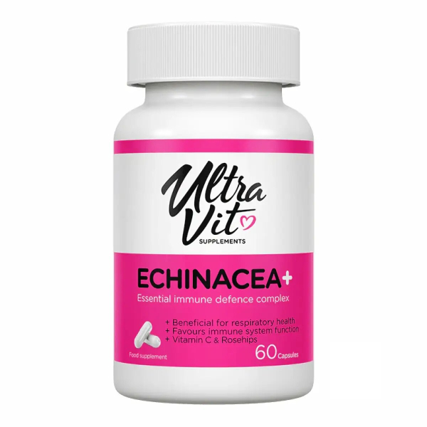 Ехінацея та вітаміни VPLab UltraVit Echinacea Plus, 60 капсул для підтримки імунної системи