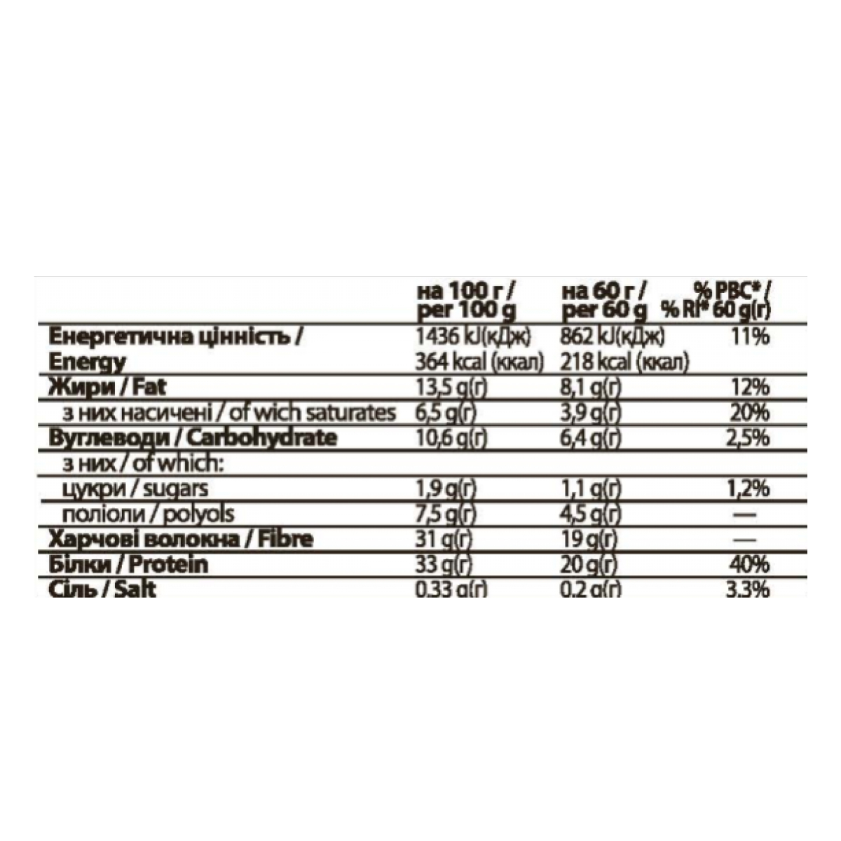 FitWin - 60g Cookies Cream (Поштучно). Фото 2