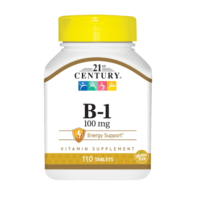 Вітаміни та мінерали 21st Century Vitamin B1 100 mg, 110 таблеток