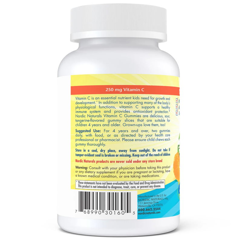 Вітаміни та мінерали Nordic Naturals Vitamin C Gummies, 60 желейок. Фото 2