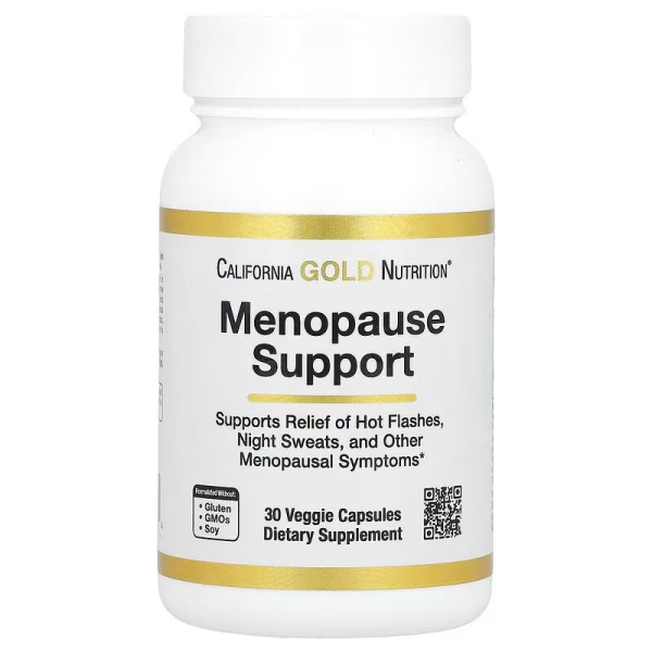 Натуральна добавка California Gold Nutrition Menopause Support, 30 вегакапсул для жінок