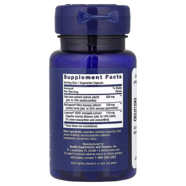 Натуральна добавка Life Extension Quick Brain Nootropic, 30 вегакапсул. Фото 2