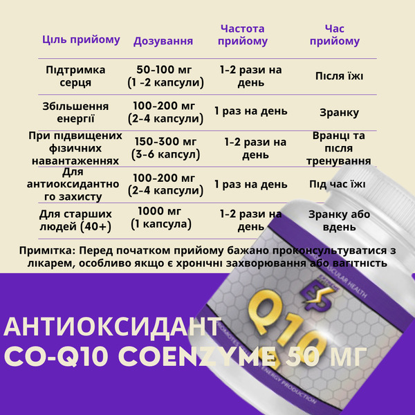 Extreme Power CO-Q10 Coenzyme, 50 мг, 100 капсул. Фото 3