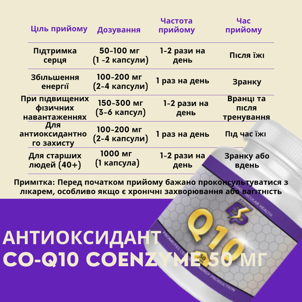 Extreme Power CO-Q10 Coenzyme, 50 мг, 50 капсул. Фото 3