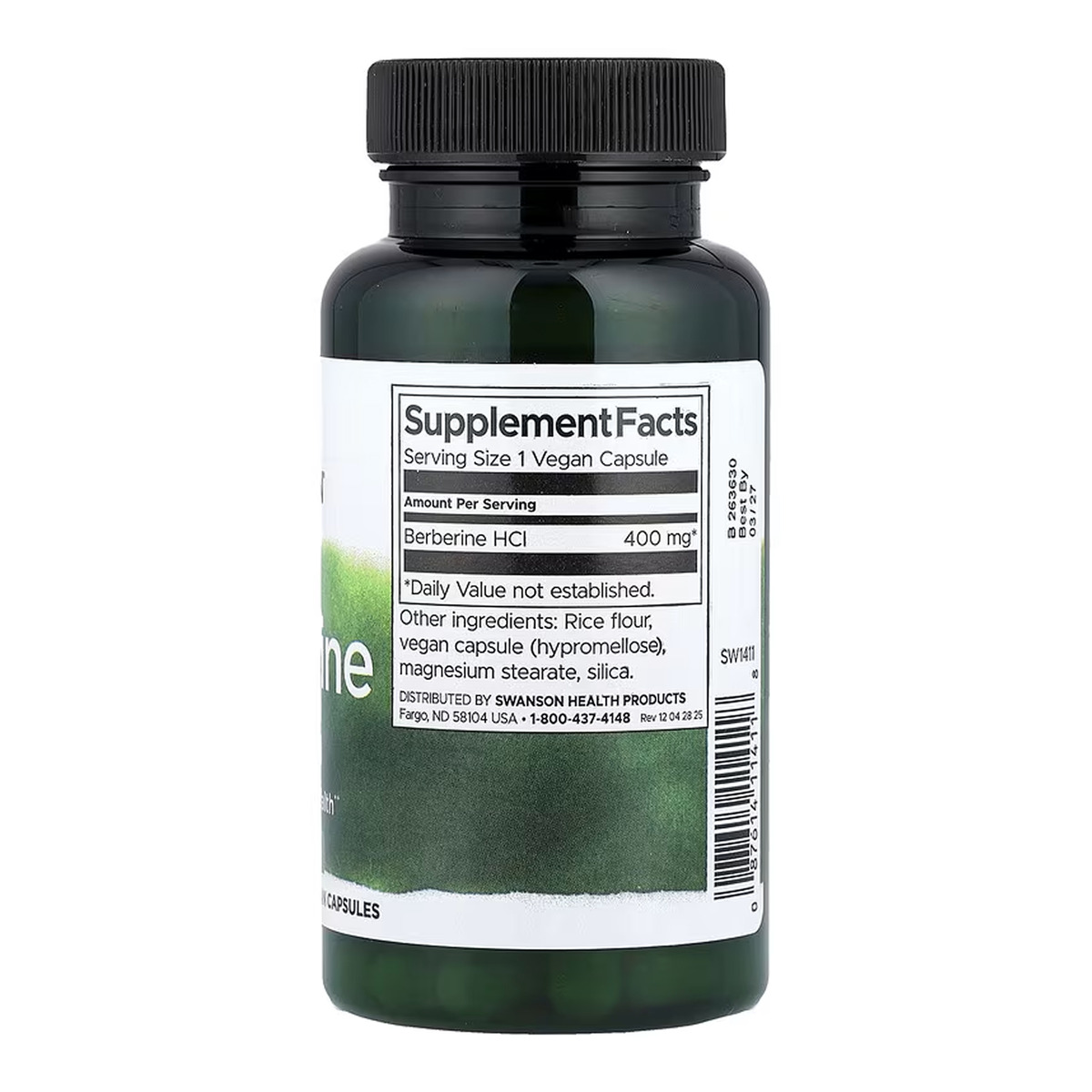 Berberine 400mg - 60 cap. Фото 2