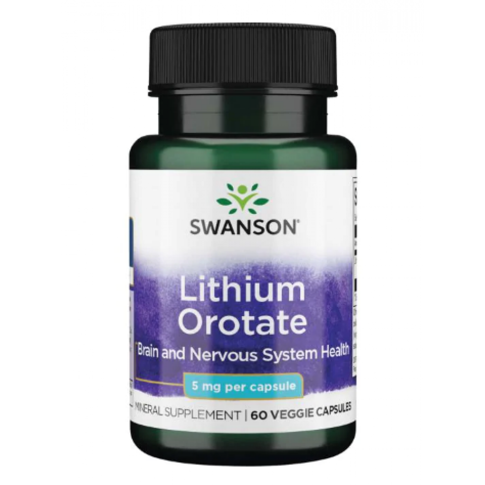 Lithium Orotate 5mg - 60veg caps