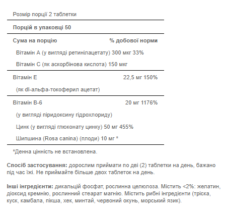 Zinc for Acne - 100 tab. Фото 2