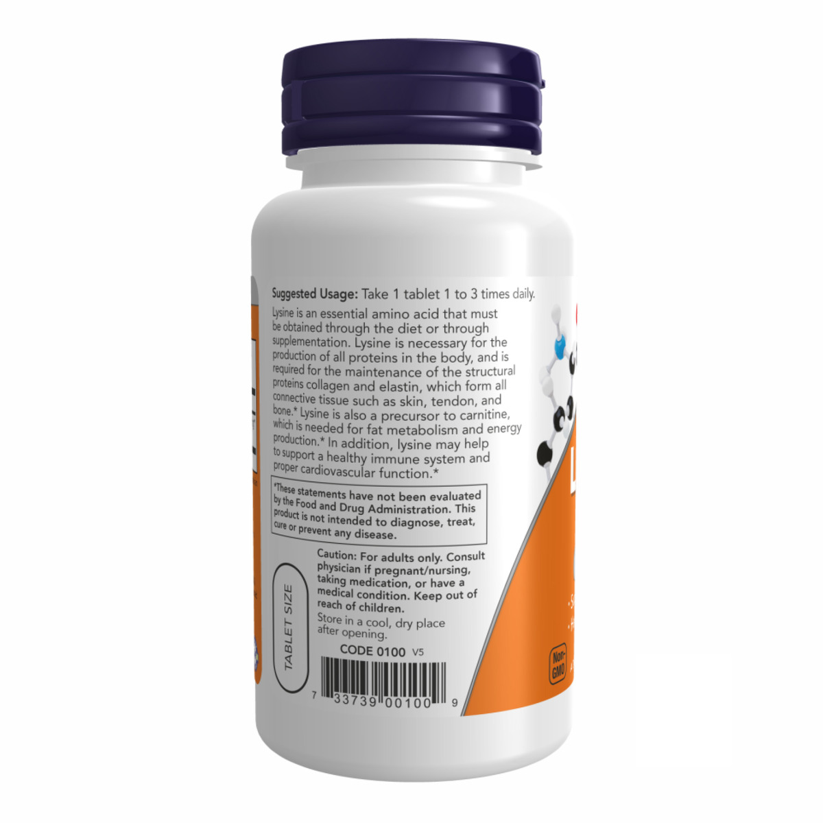Lysine 500mg - 250 tabs. Фото 3