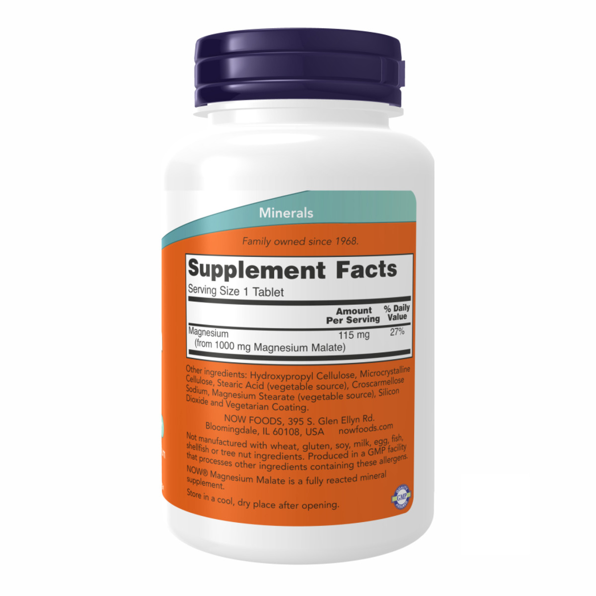 Magnesium Malate 1000mg - 180 tabs. Фото 2