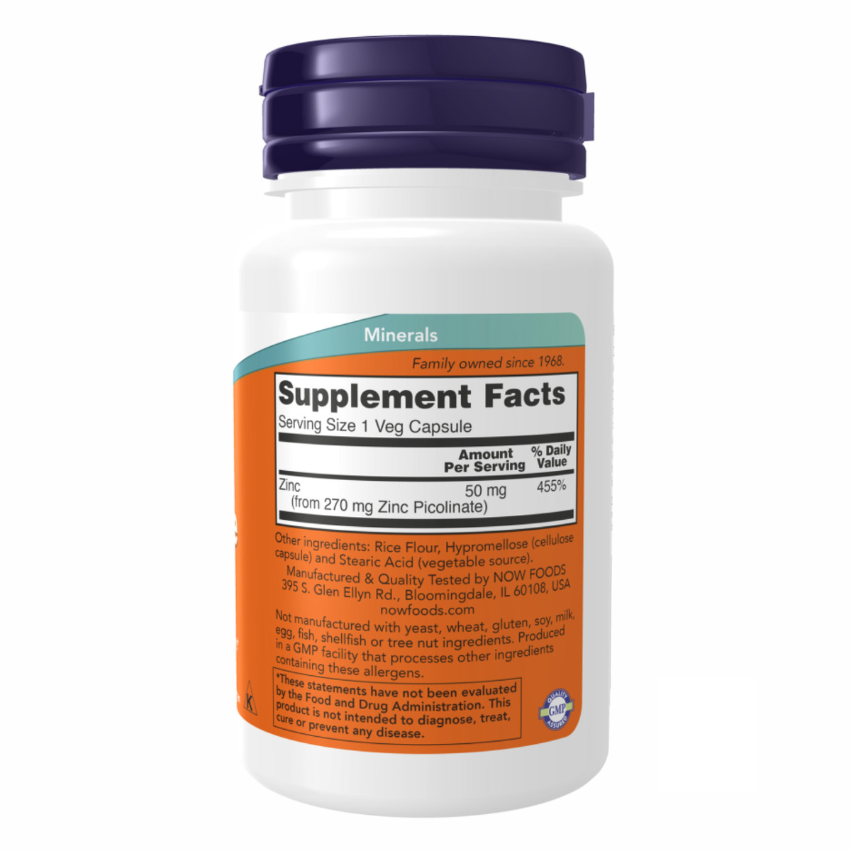 Zinc Picolinate 50 mg - 60 vcaps. Фото 2